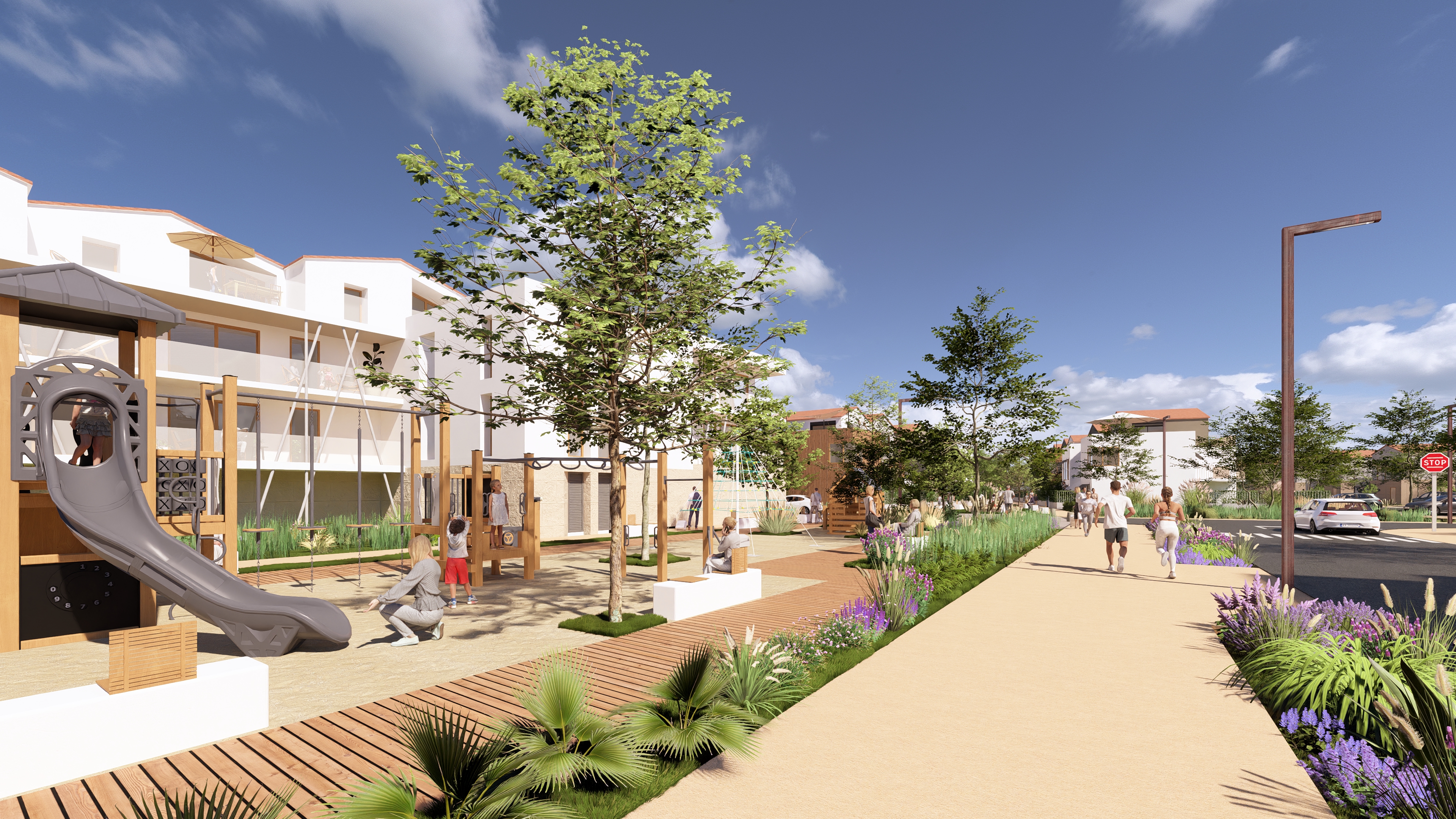 Remoulins — Espace public et logements